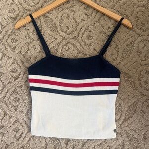 ROXY Navy Red and White Striped Crop Tank Top *BUNDLE*